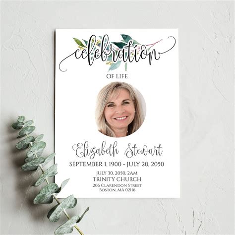 celebration of life templates|free printable celebration of life program.